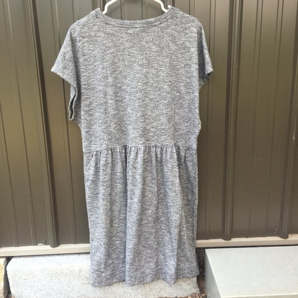 MADEWELL Heathered Jersey Dress w/ Zipper Detail - Picture 5 of 5